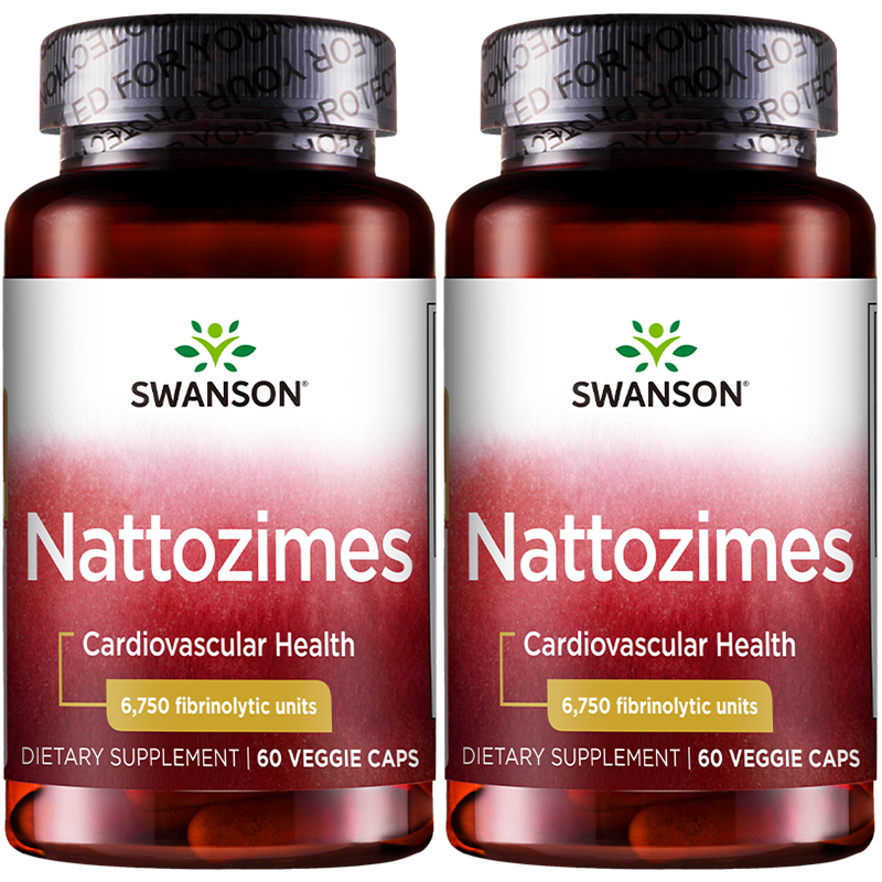 斯旺森 高含量3倍纳豆激酶胶囊