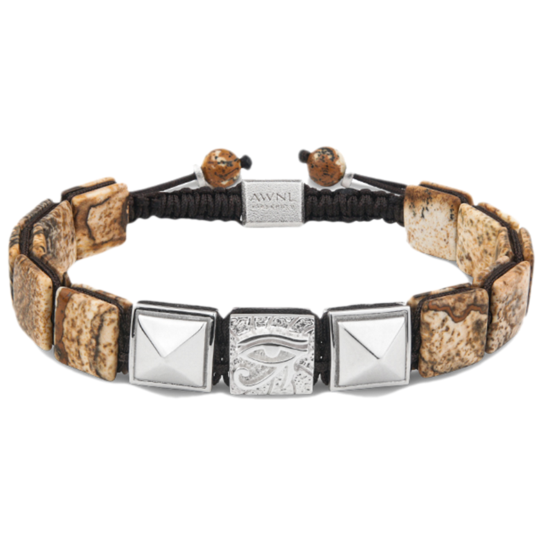 AWNL图画石玛瑙手链