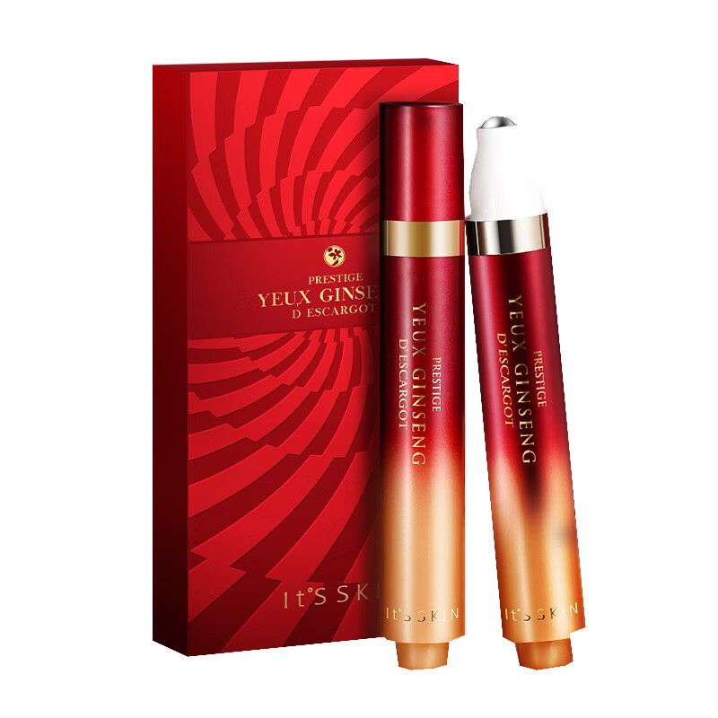 伊思 红参蜗牛滚珠眼霜