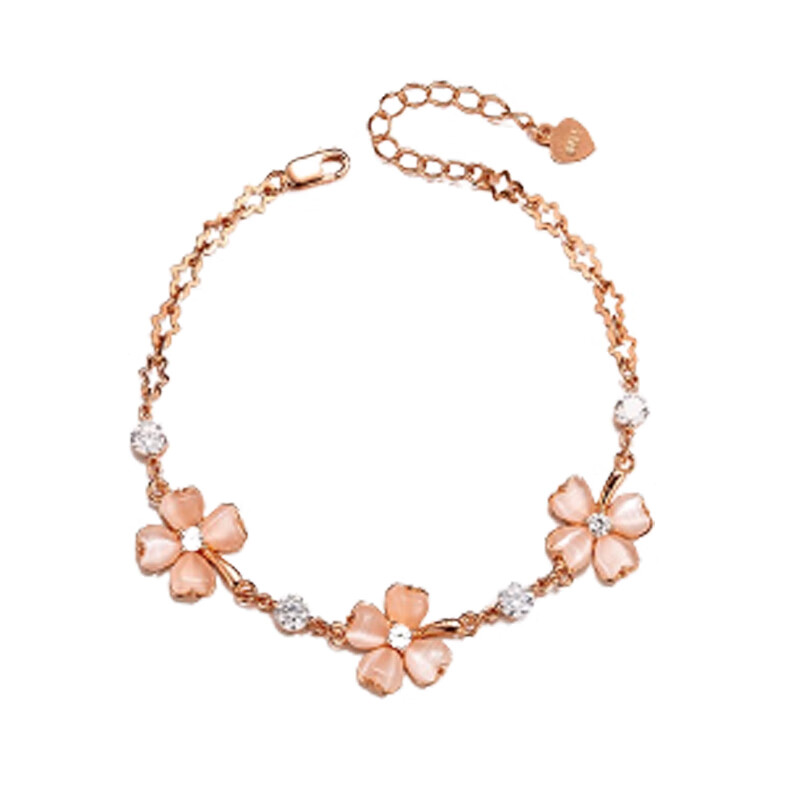 Qlady 水晶四叶草手链