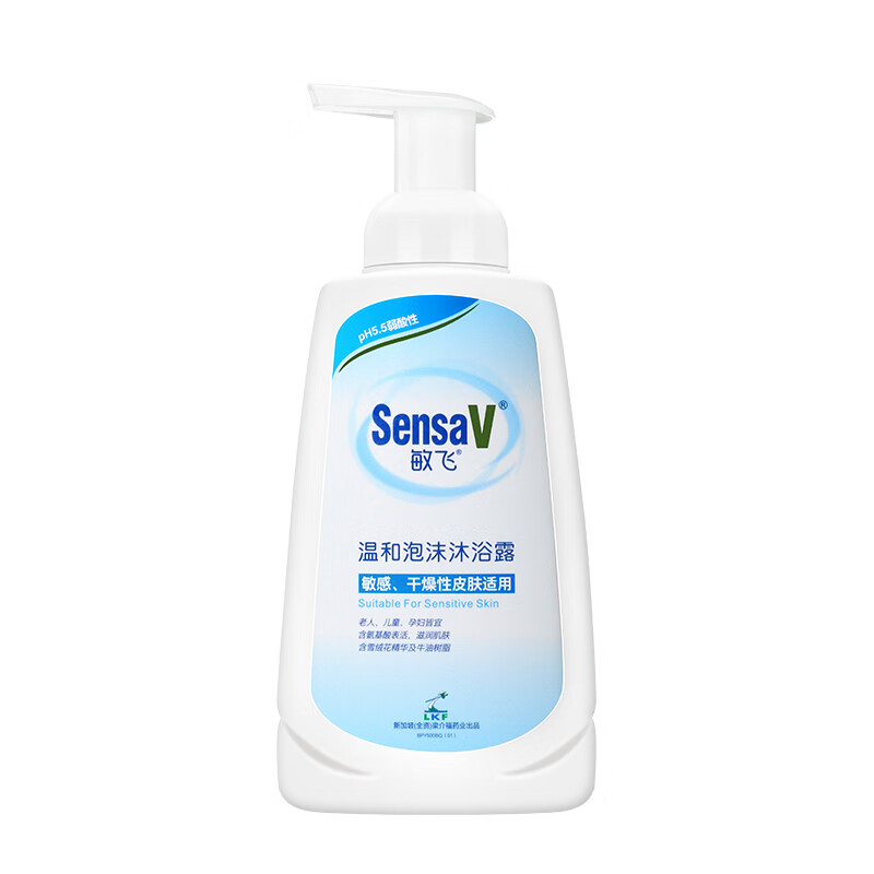 敏飞 泡沫弱酸性 沐浴露