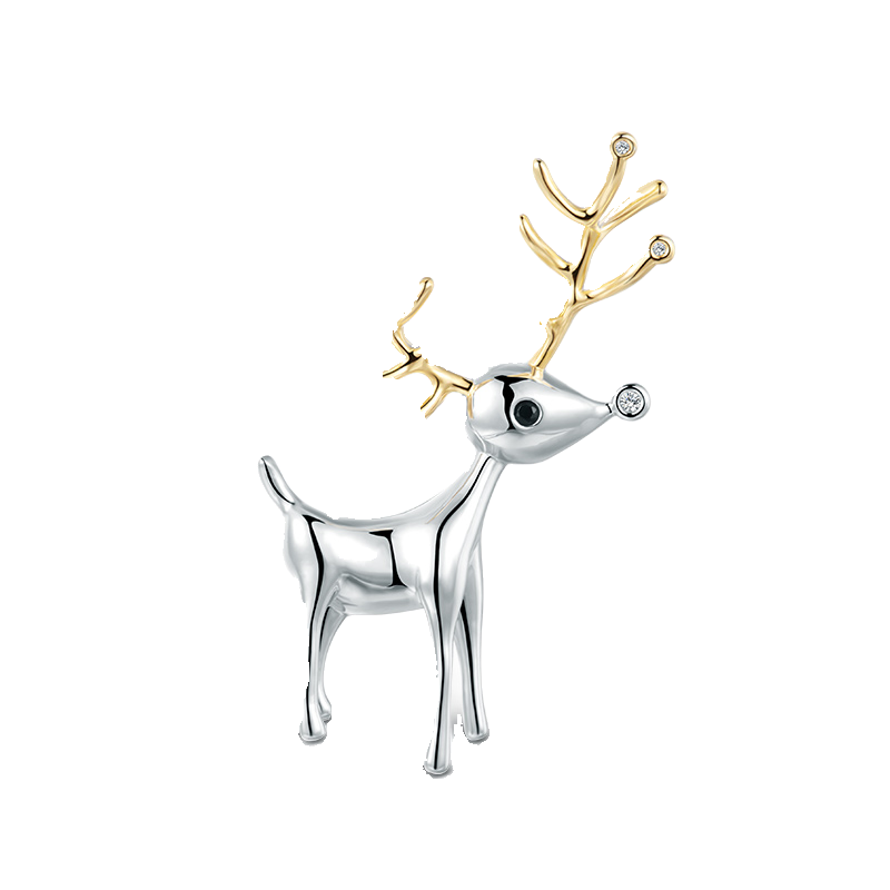 T400小鹿胸针