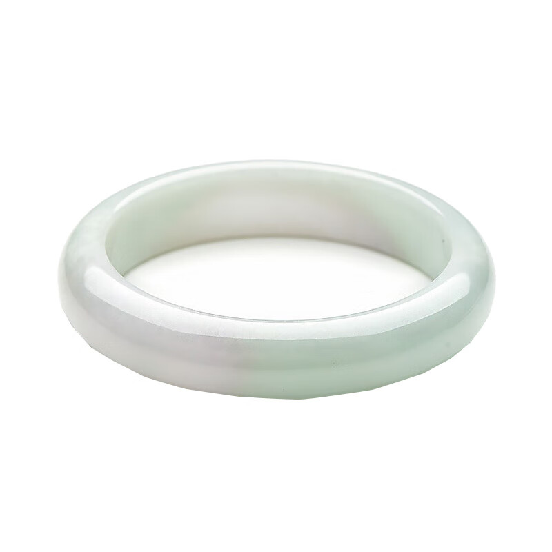 可玉可求 冰糯飘绿 翡翠手镯