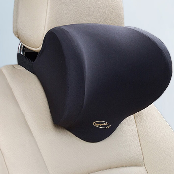 博雅曼 太空记忆棉黑色汽车头枕