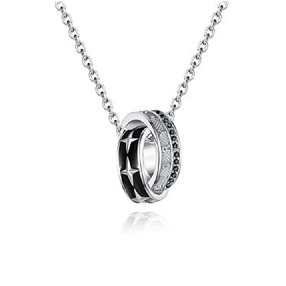 银千惠 925纯银星环项链