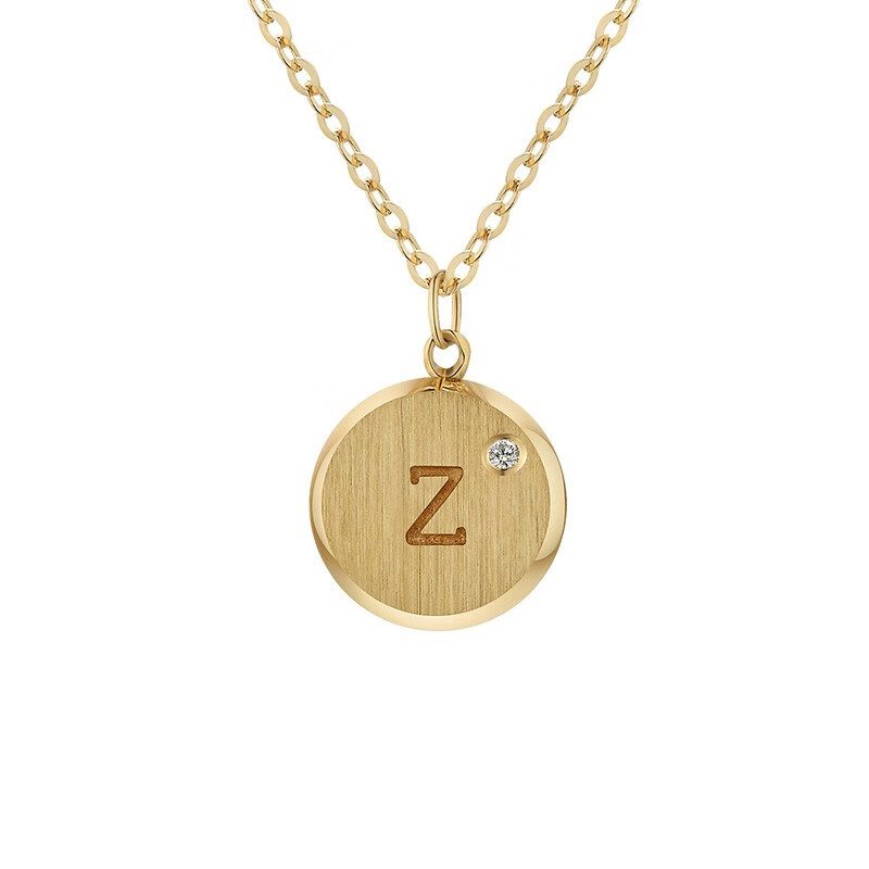 阿菲娜字母金项链