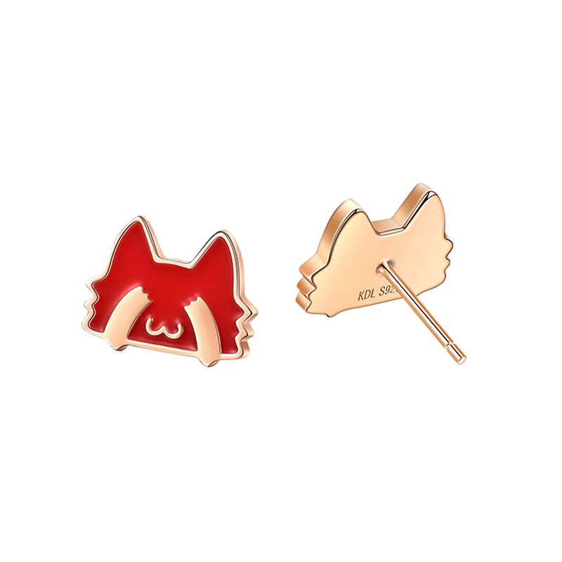 卡蒂罗 感温变色 耳钉