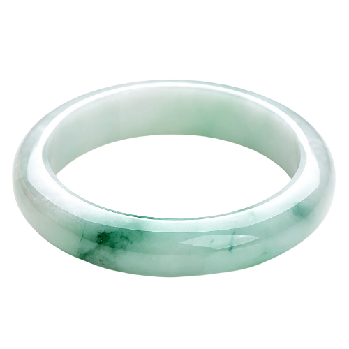 可玉可求 淡绿翡翠手镯