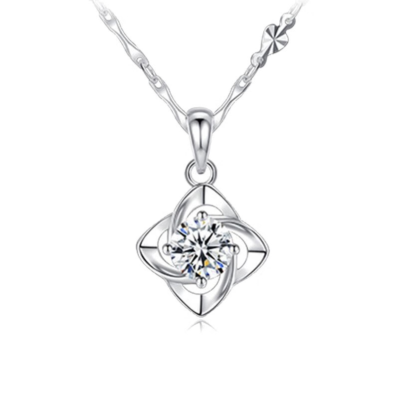 迪唯恩 白色锆石项链