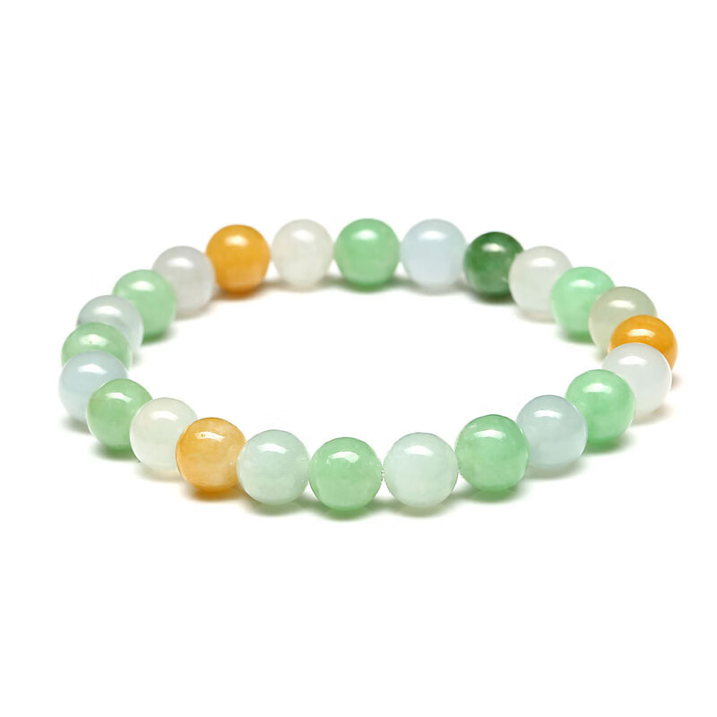 七彩云南 多色串珠翡翠手链