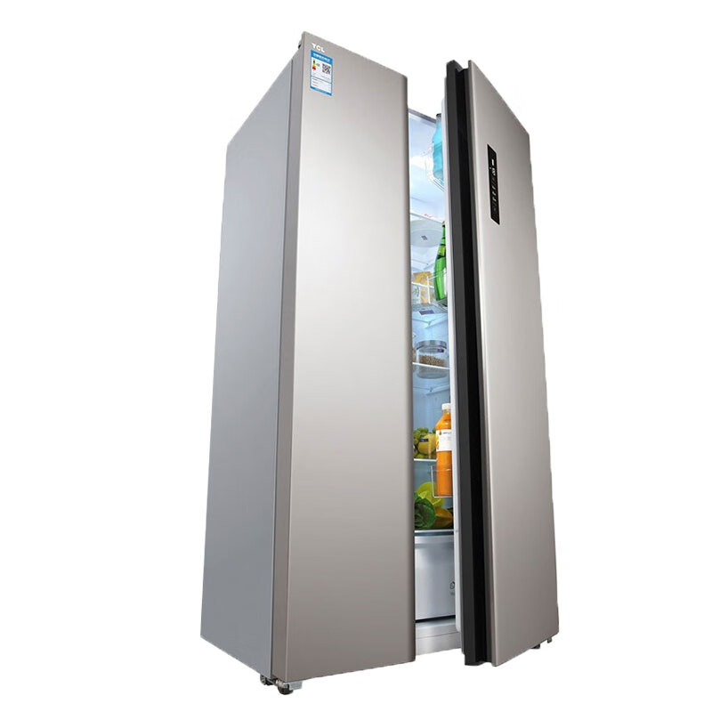 TCL电脑温控无霜对开门冰箱