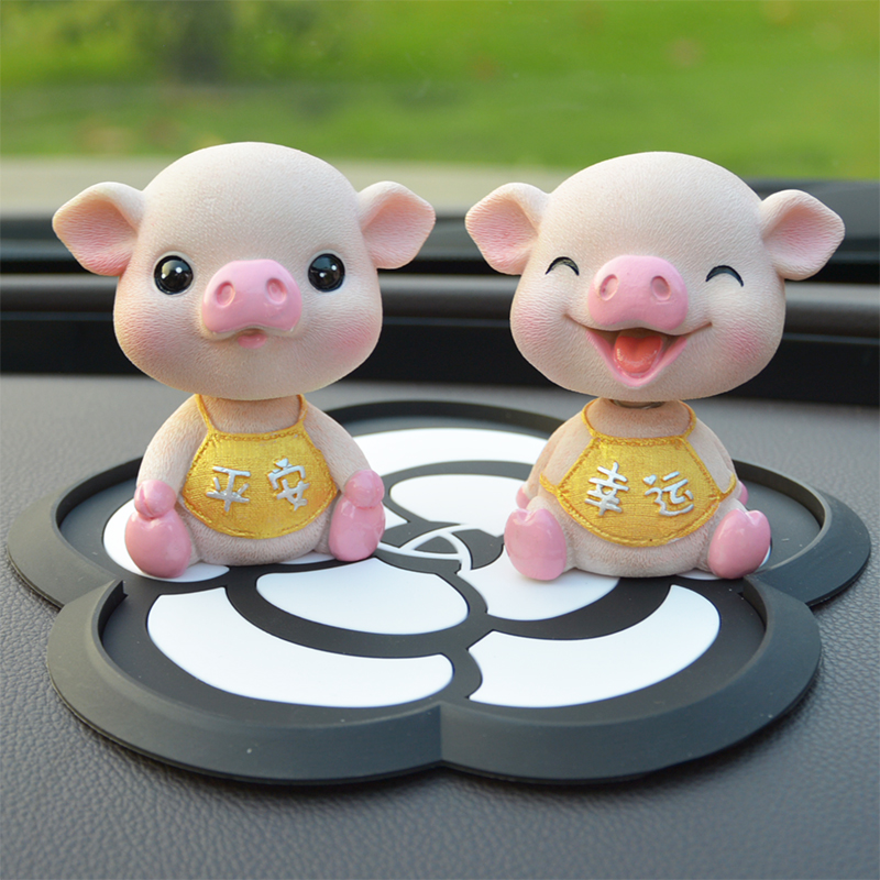 华饰 可爱男女个性摇头汽车摆件