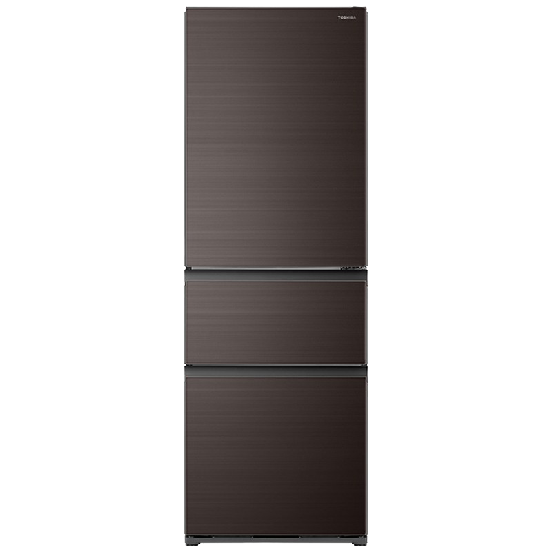 东芝三屉冷冻舱三门冰箱