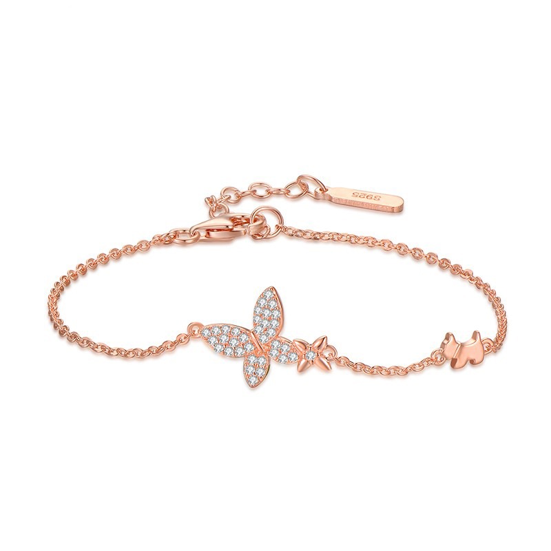 Agatha 蝴蝶小狗手链