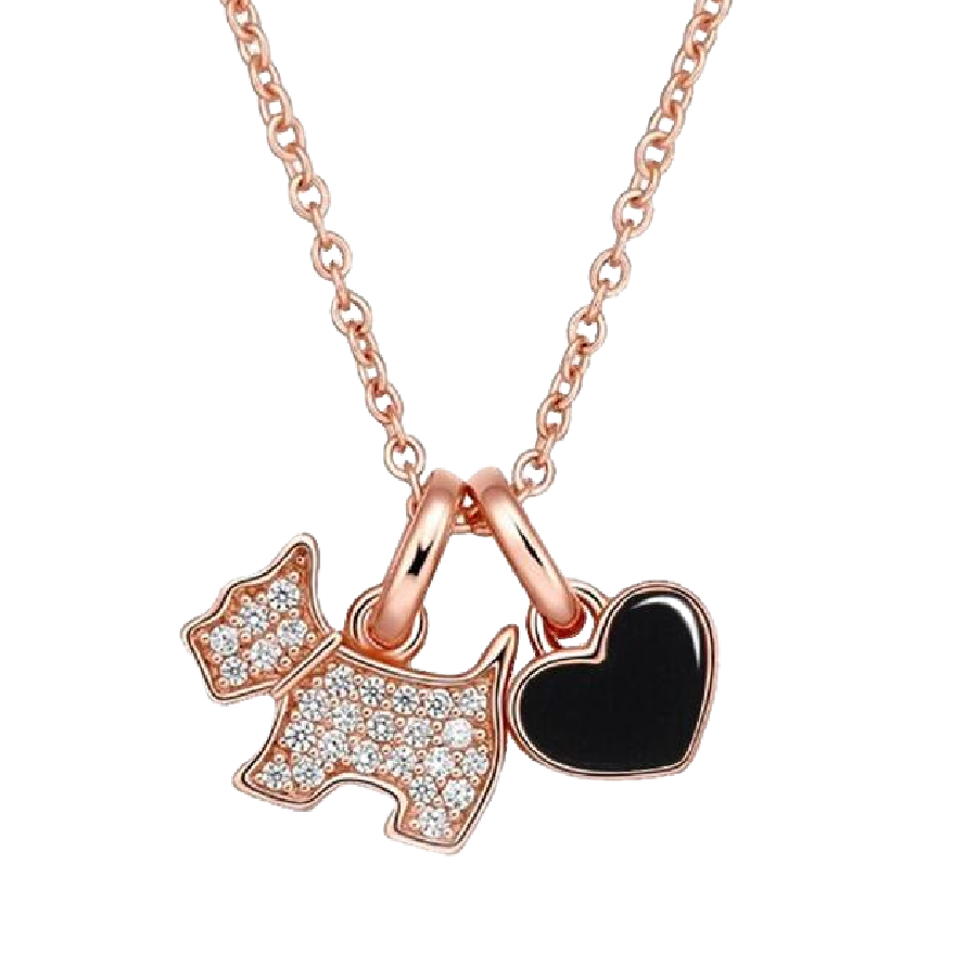 AGATHA爱心小狗项链