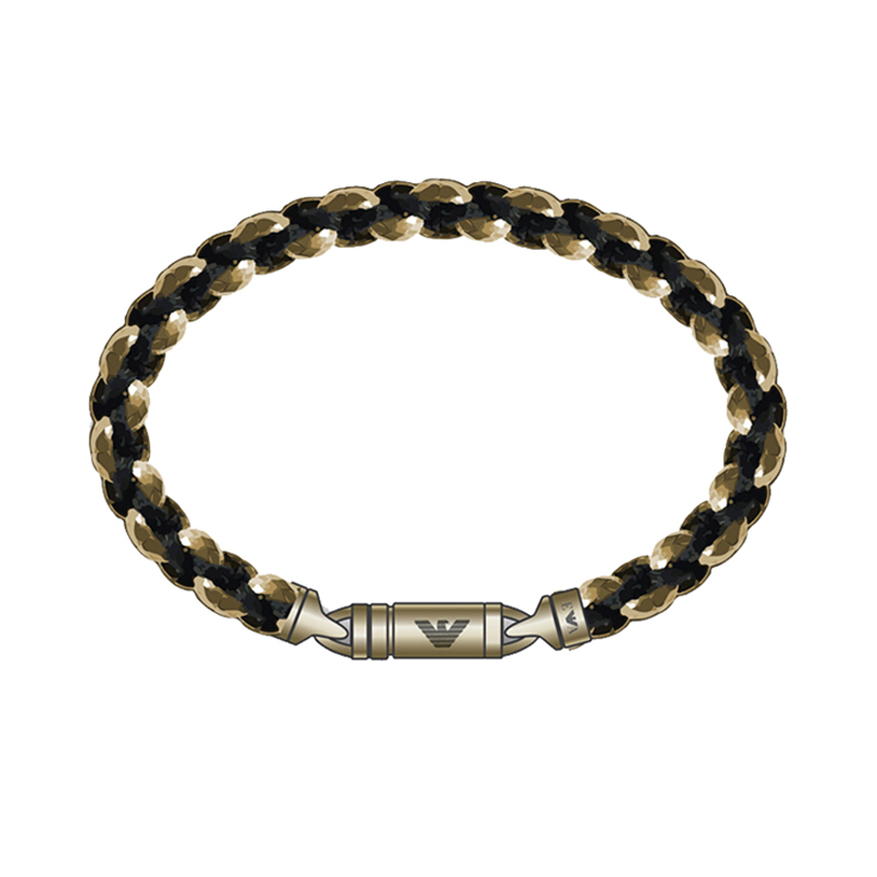 阿玛尼 编织皮 手链