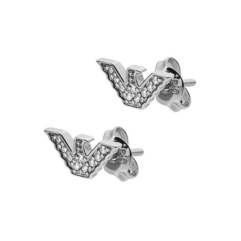 安普里奥·阿玛尼 简约鹰标耳饰