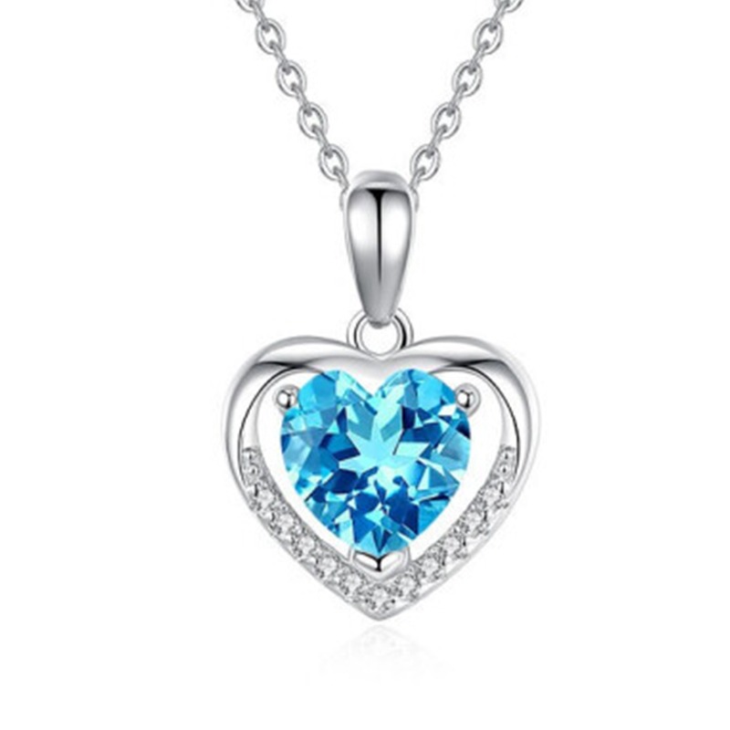 宝拉布菲 海洋之心蓝锆 项链