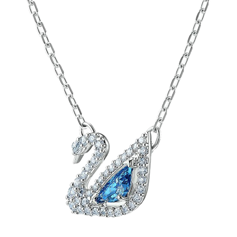 施华洛世奇 蓝调天鹅锁骨项链