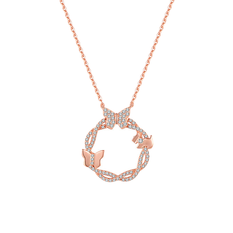 AGATHA 蝴蝶花环 项链