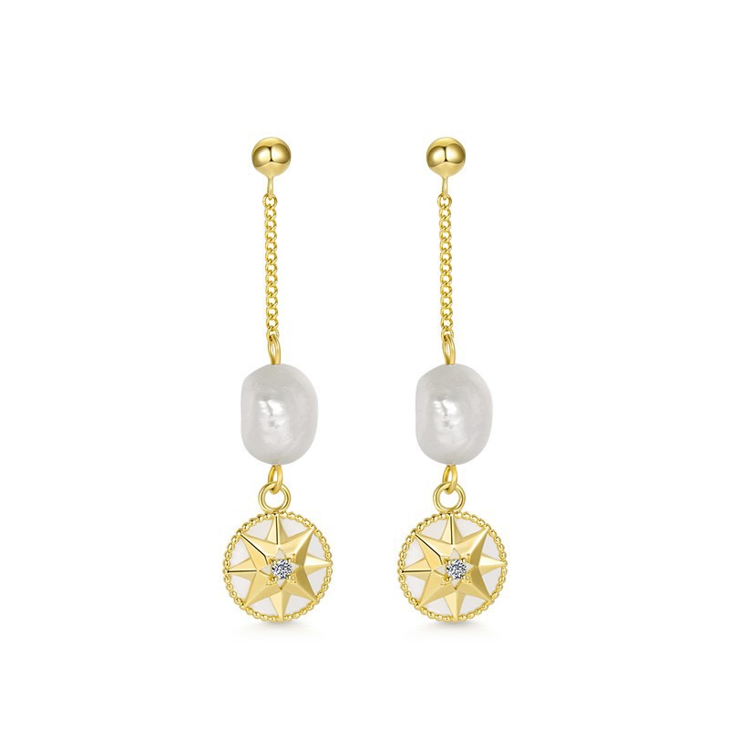 T400气质甜美仿珍珠耳坠