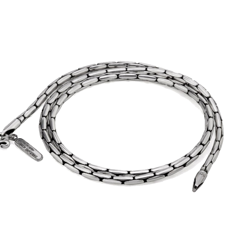 海盗船 925银做旧 项链