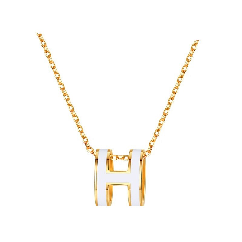 劳拉图 H型字母 项链