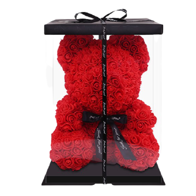 智汇 永生玫瑰花熊