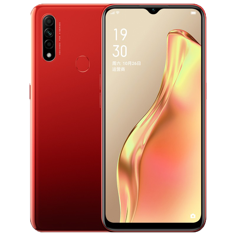 OPPO 水滴屏石榴红拍照手机