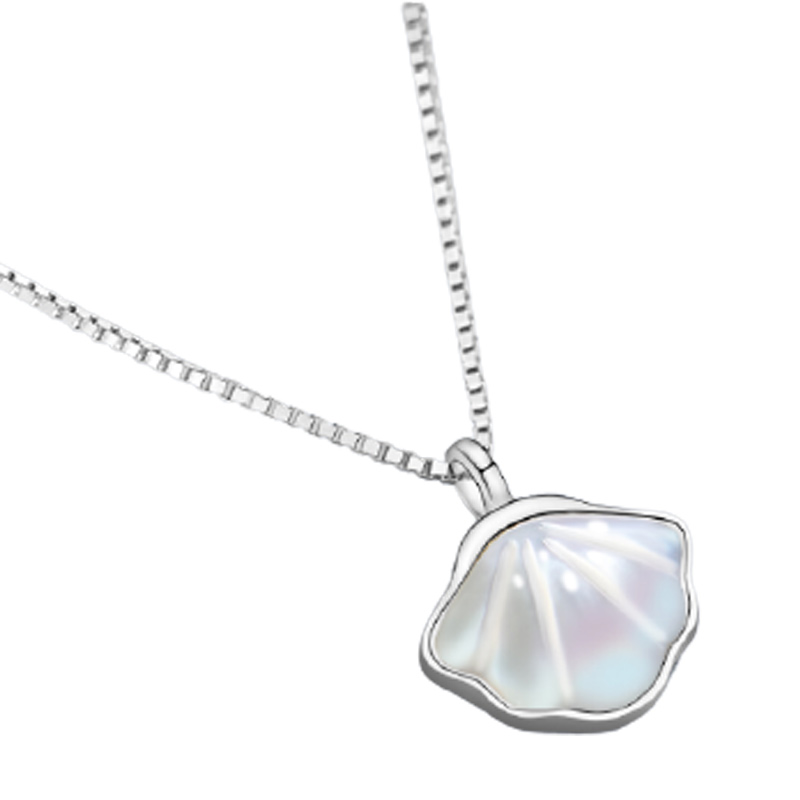 缔晶纯银贝壳项链