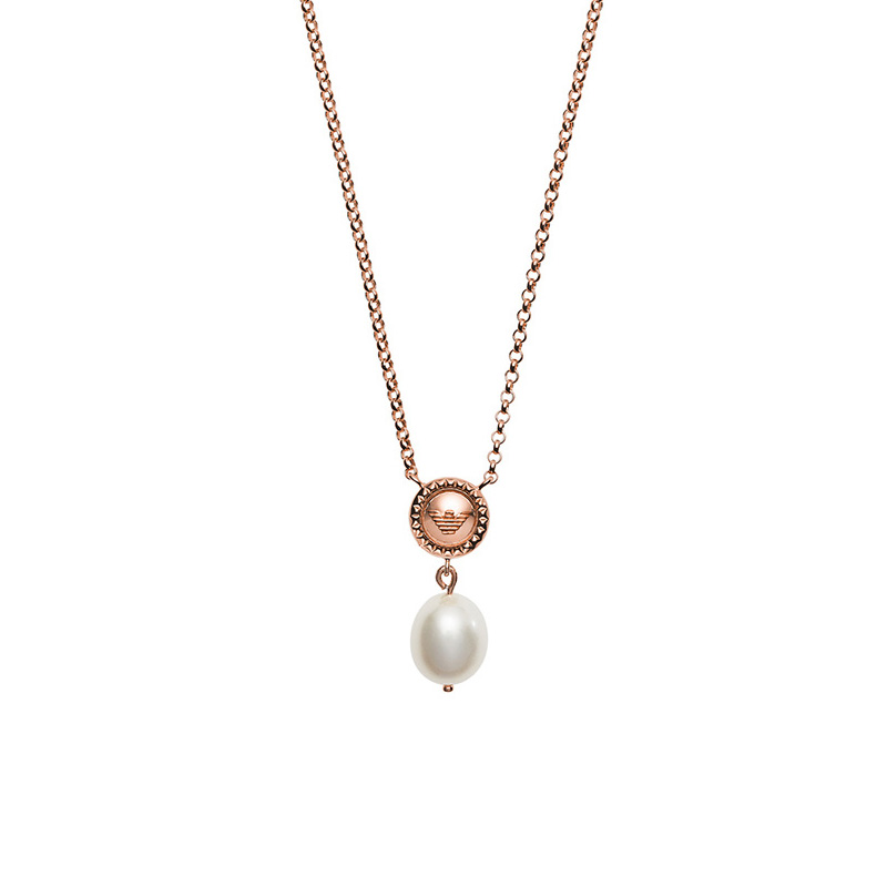 阿玛尼 银质珍珠项链