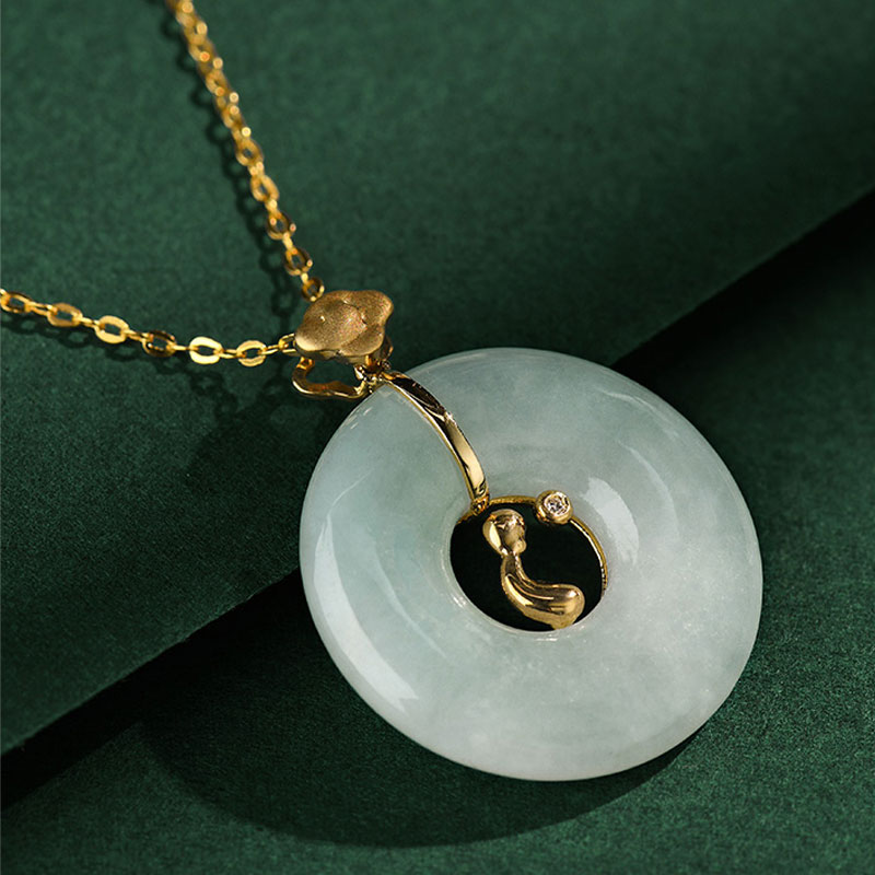 玉和祥 经典平安扣翡翠吊坠