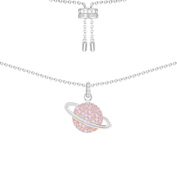 APM 粉色星球项链