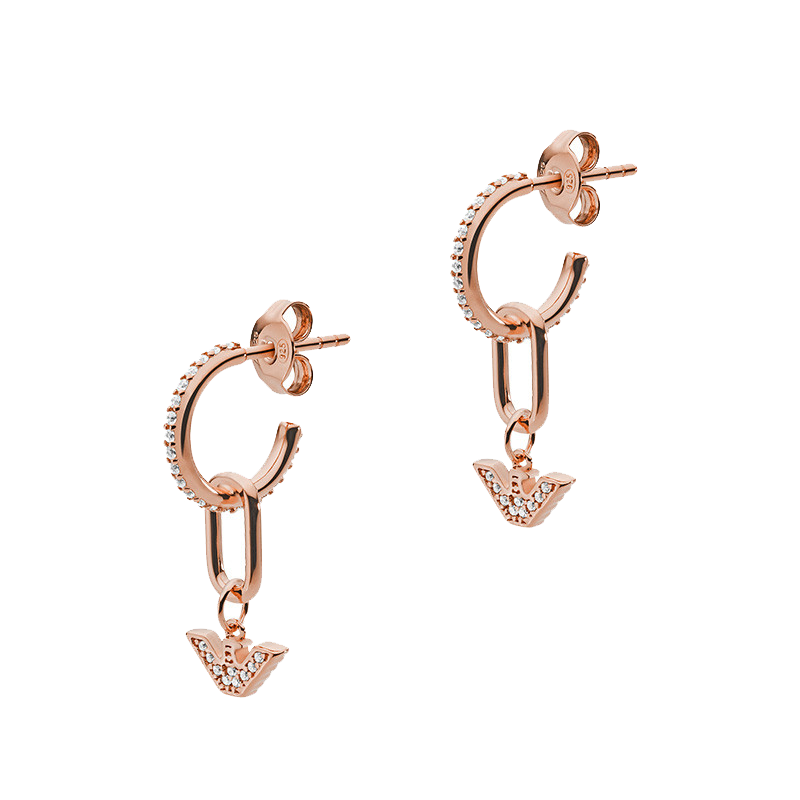 阿玛尼 半封闭圆环 耳饰