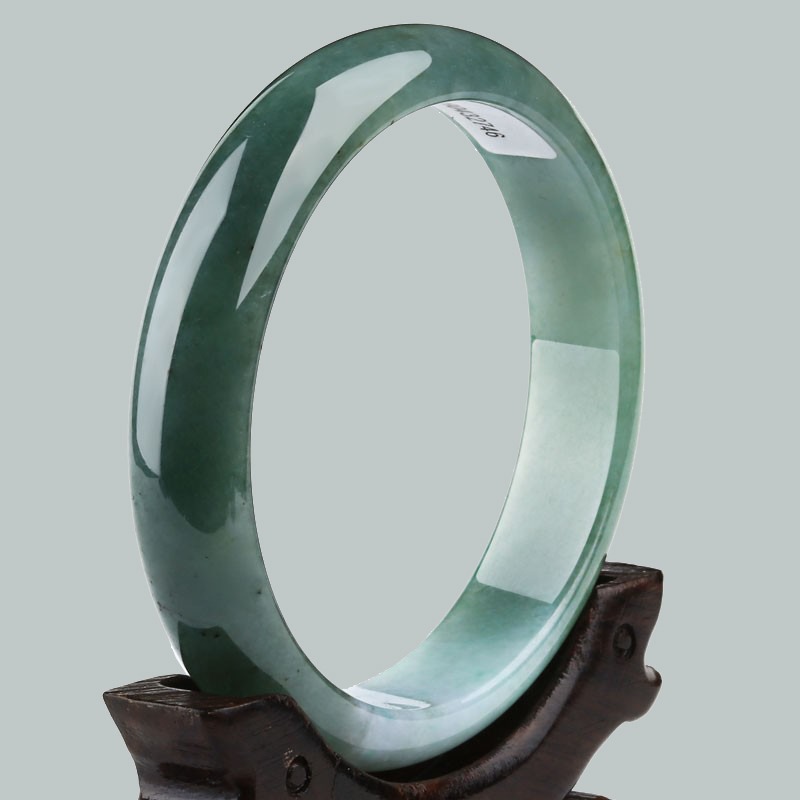 艾选潮品 天然翡翠手镯玉手镯