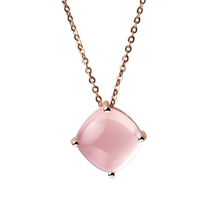 JOLEE 天然粉水晶 项链