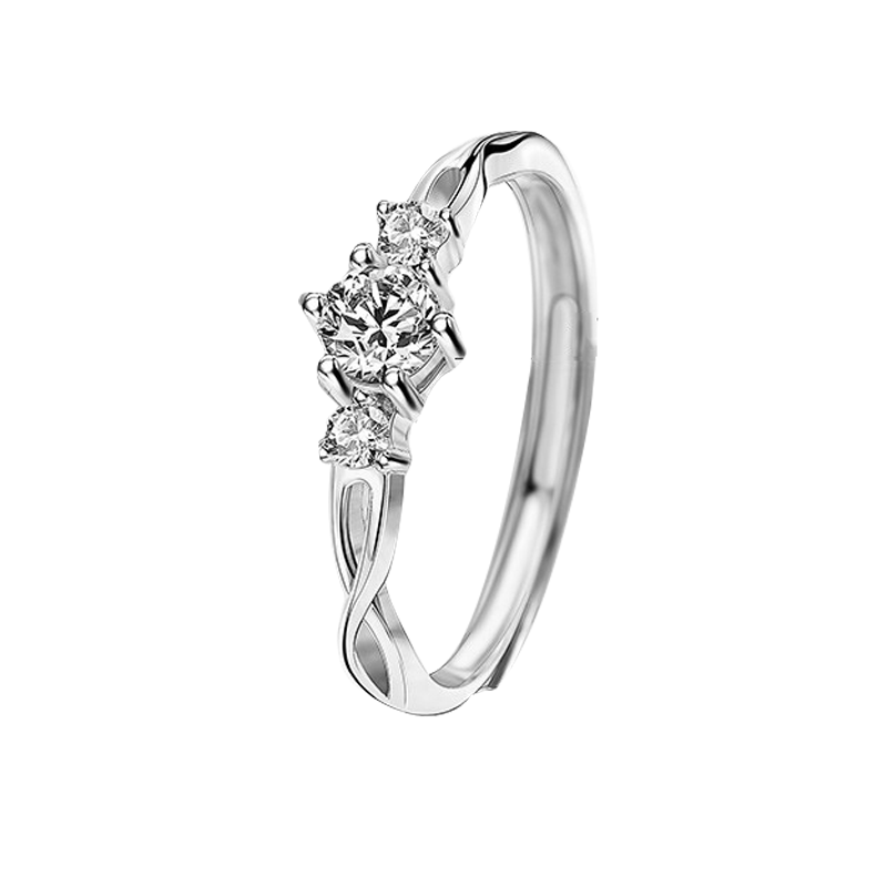Qlady 纯银水钻 戒指