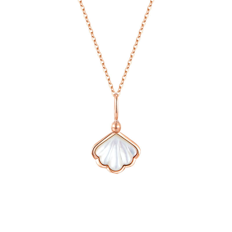 爱的约定小众白贝项链