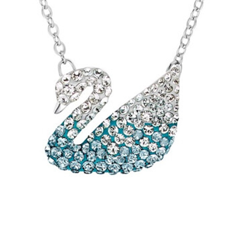 施华洛世奇 蓝色天鹅 项链