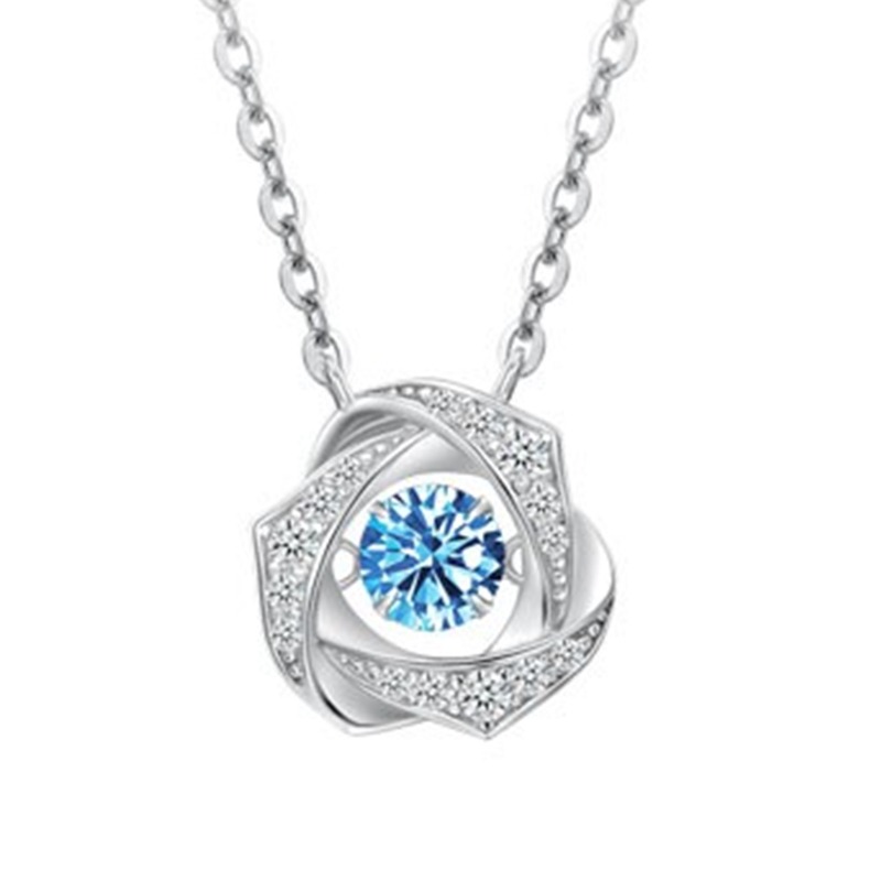 迪后 轻奢银镀 项链