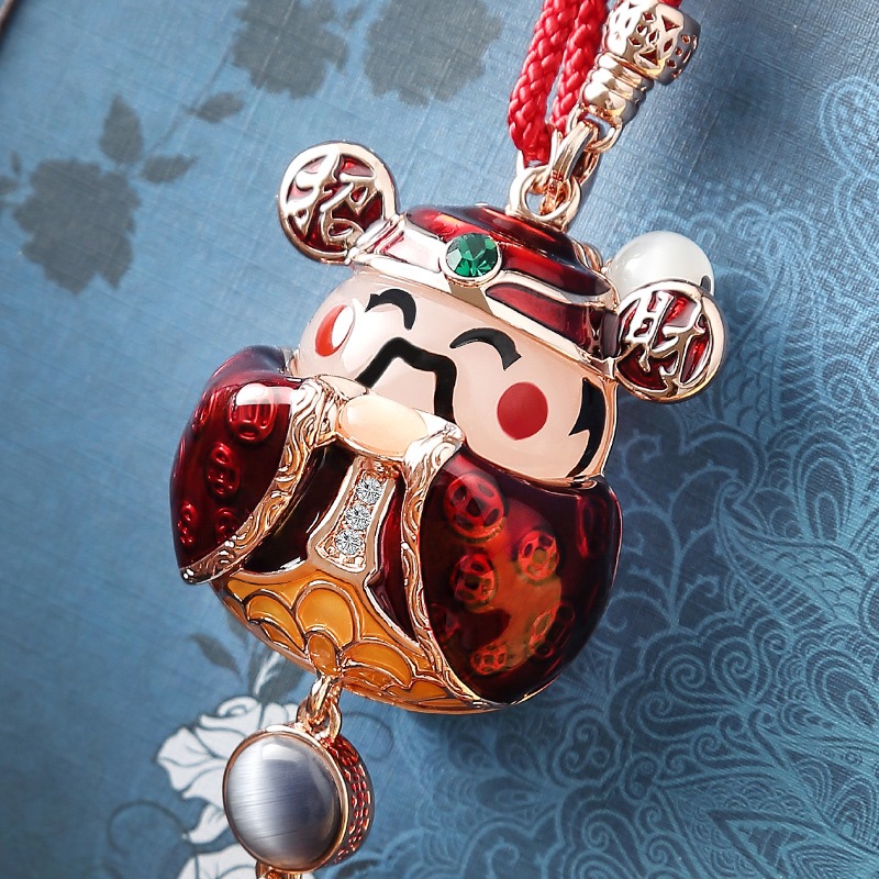 车小伴 镀真金财神 汽车挂件