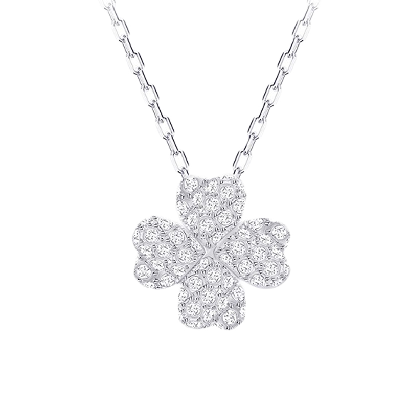 施华洛世奇 镀白金色项链