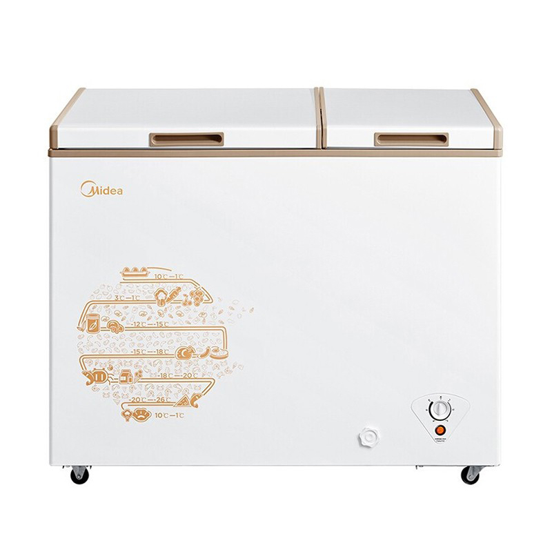 美的双顶开冷柜