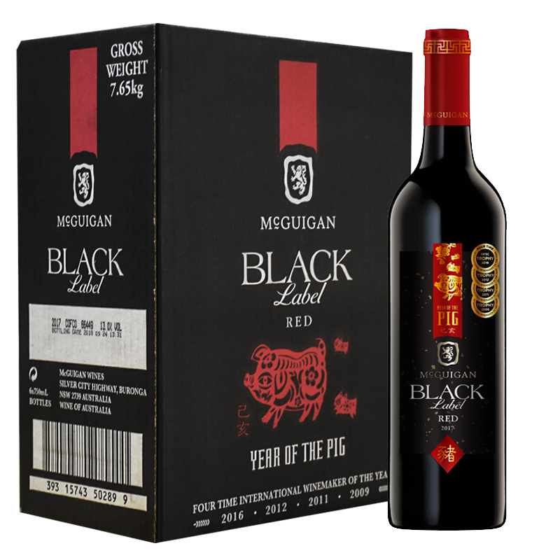麦格根 黑牌半甜红葡萄酒