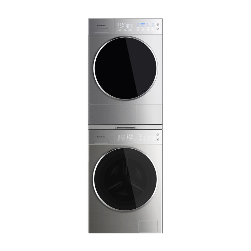 松下低噪音洗烘套装
