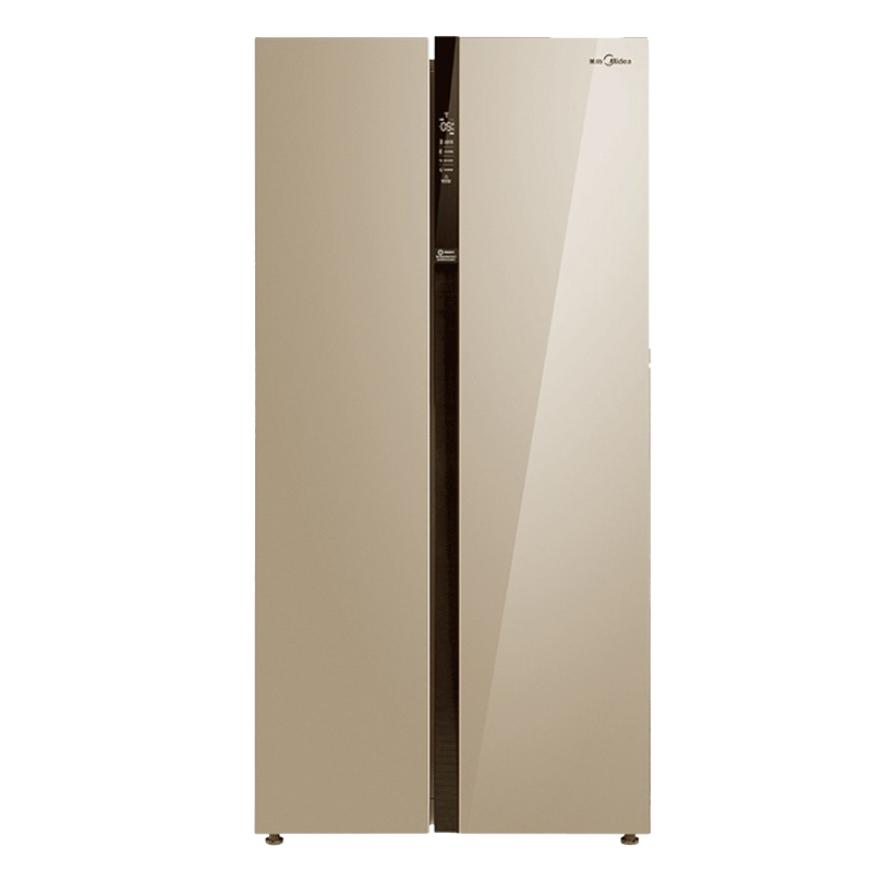 美的 电脑温控对开门冰箱