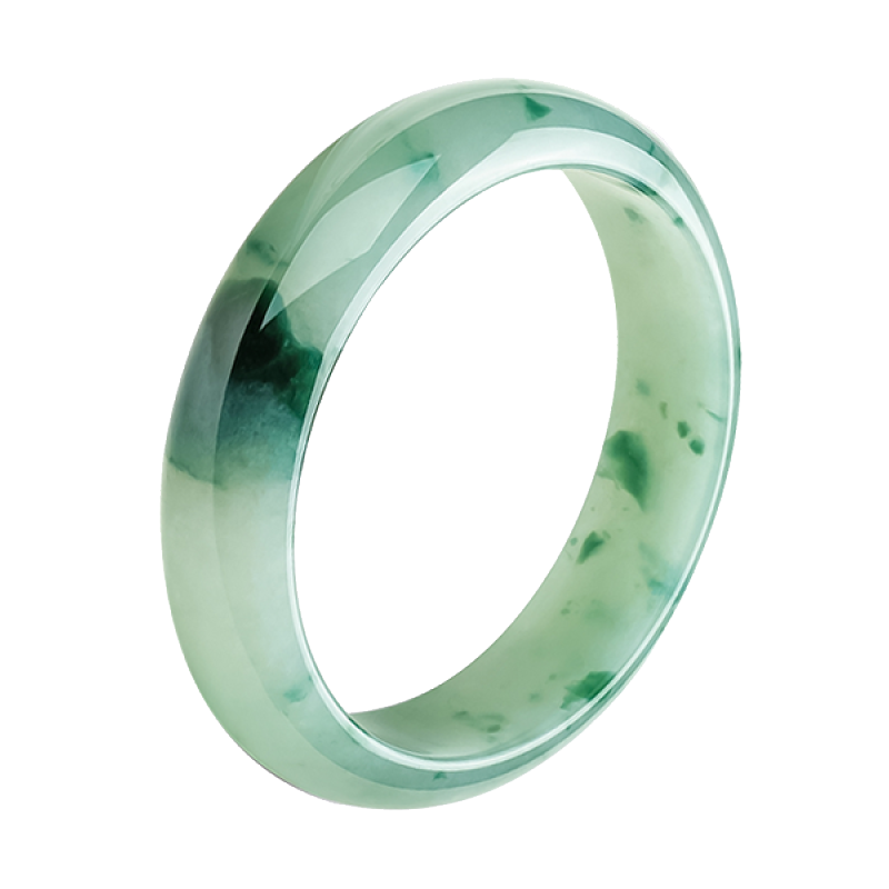 碧玉尊 玉质细腻 翡翠手镯