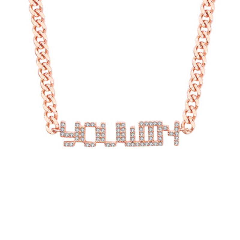 Agatha 简约字母 项链