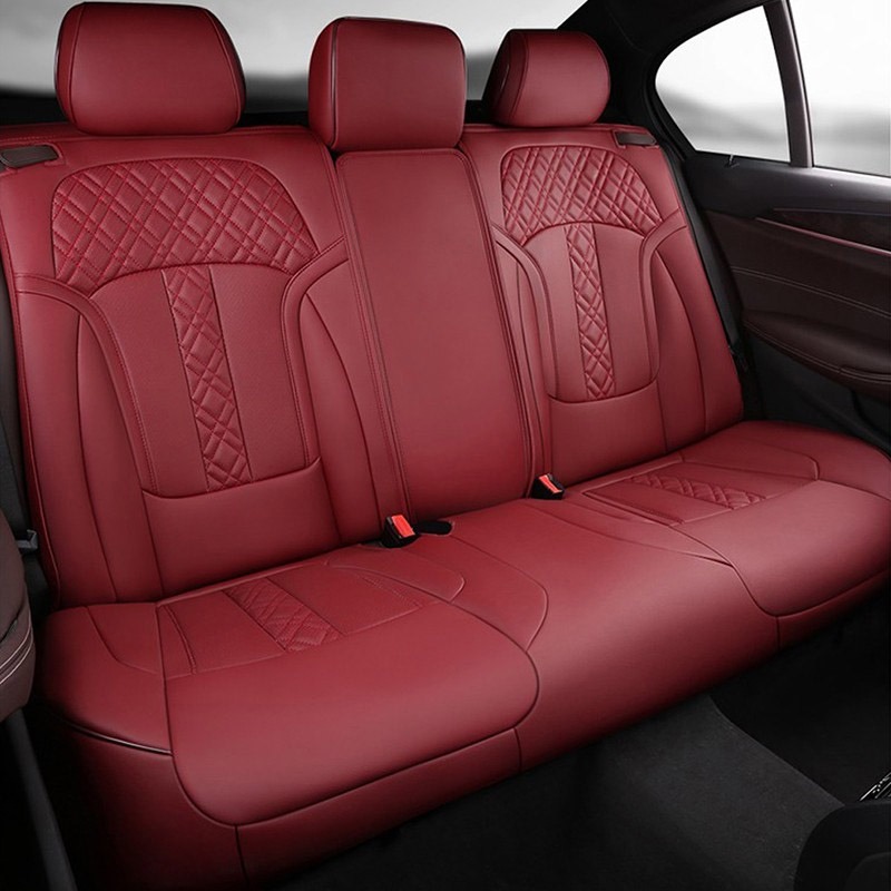 智汇 皮革红色 汽车座垫