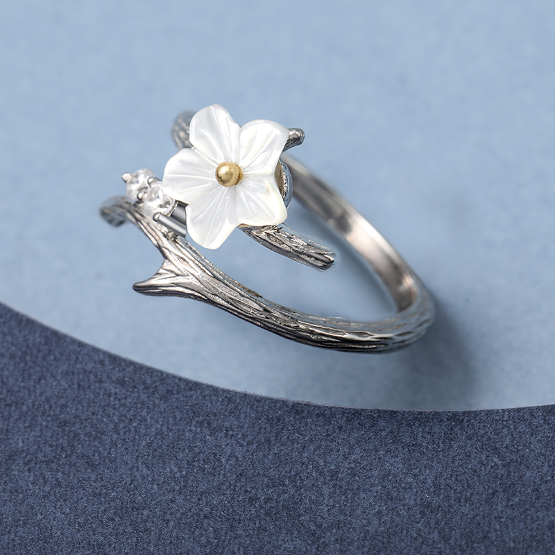 花芽 寒梅枯枝 戒指